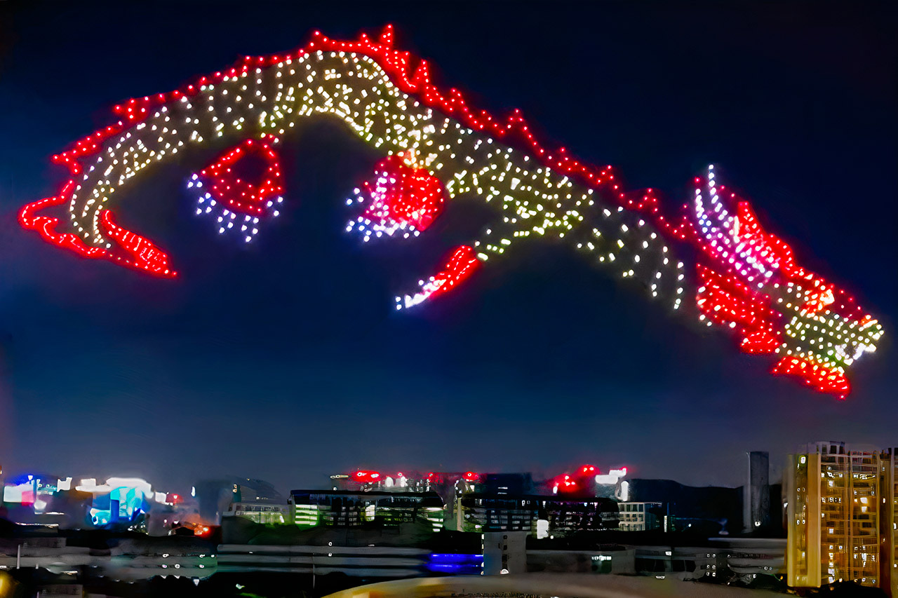 Drone fireworks china